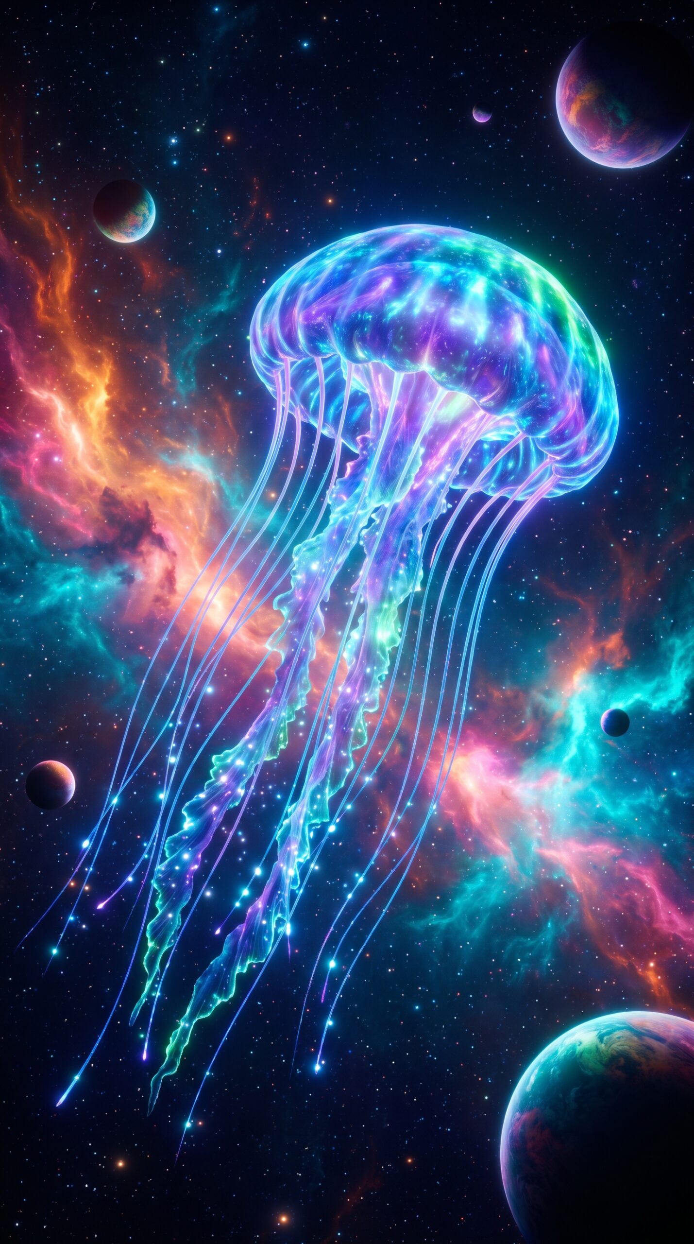 Cosmic Jellyfish Wallpaper